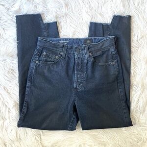 AG Adriano Goldschmeid Denim Jeans Twisted Alexxis High-Rise Cotton Raw Hem 26